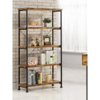 Coaster Furniture 801542 Analiese 4-shelf Bookcase Antique Nutmeg